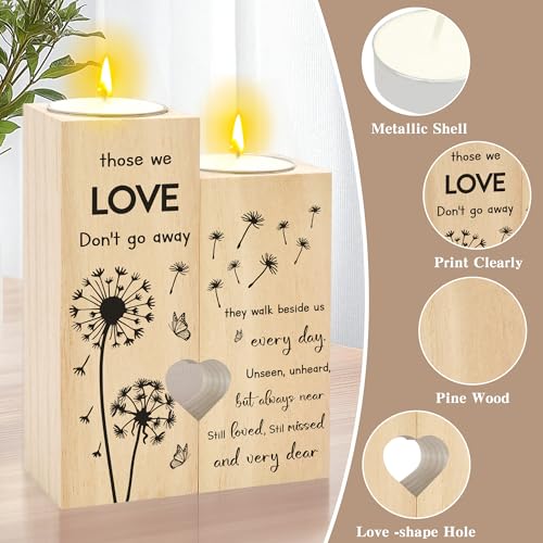 Sympathy Gifts for Loss of Loved One - Sympathy Candle Holder Candlestick Memorial Bereavement in Memory of Condolences Remembrance Gifts for Loss of Mom Dad Grandma Grandpa