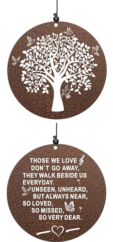 Sympathy Wind Chimes, 40" Memorial Wind Chimes for Loss of Loved One, Sympathy Memorial Bereavement Gift,in Memory of Loved One Loss of Mother Father，Home Decor Garden Patio Outdoor (Copper)