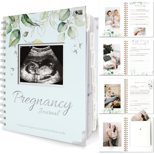 Pregnancy Journal for First Time Moms Gifts - 90 Pages Hardcover (Frost) - color: Frost