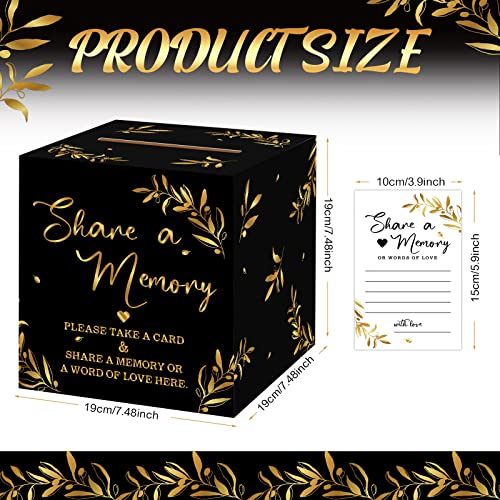 Pajean 50 Share a Memory Cards and Box, Black Gold, Classic - color: Black Gold, style: Classic