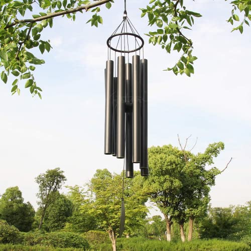 ASTARIN Large Wind Chimes for Outside(38 inch) - size: 38“ Black