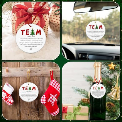TEEZWONDER Team Gifts for Employees Coworkers - Christmas Ornaments 2026 - color: Team