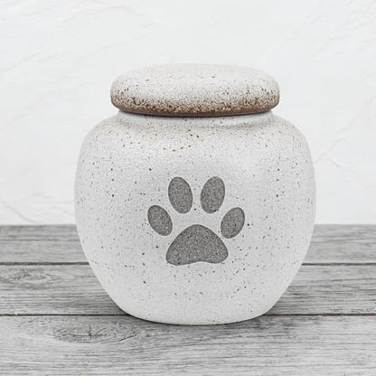 abooxiu Pet Urn for Dogs Cats 2.76 Inch Small Urn for Pet Ashes Cremation Keepsake Urns Ceramic Mini Urns for Ashes Pet Memorial Sympathy Gifts for Loss of Pets Dog Urns Cat Urns