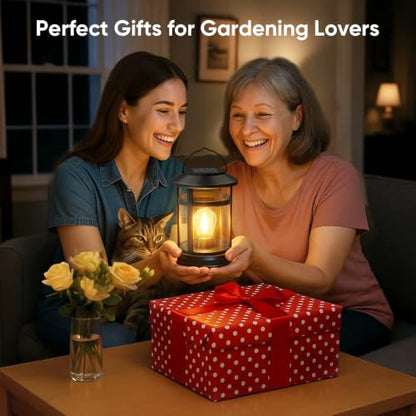 Solar Lanterns Outdoor Waterproof: 6 Pack Hanging Solar Lights for Porch - size: 6 Pack