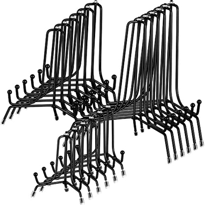 Chumia 18 Pcs Anti Slip Plate Stands for Display, Black, 4, 6, 8 Inch - size: 4, 6, 8 Inch
