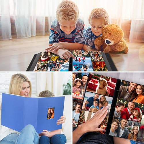 Extra Large Capacity 4x6 Photo Album, Holds 1000 Photos, Blue - color: Blue