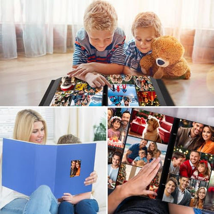 Extra Large Capacity 4x6 Photo Album, Holds 1000 Photos, Blue - color: Blue