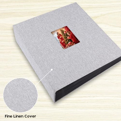 Extra Large Capacity 4x6 Photo Album, Holds 1000 Photos, Gray - color: Gray