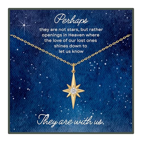HOPE LOVE SHINE Sympathy Gift for Loss of Loved One - Remembrance, Bereavement, Memorial Necklace, Jewelry 16+2" - color: 14K Gold Vermeil