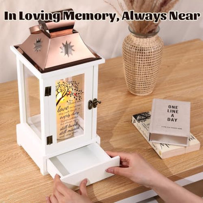 Memorial Gifts for Loss of Loved Ones, Memorial Lantern with Candle Light | Sympathy Gifts for Loss of Mom Dad, Remembrance Keepsake Gift for Funeral Bereavement