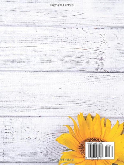 In Loving Memory: Guest Book For Funeral Service - Memorial Book - White Wood Sunflowers Hardcover