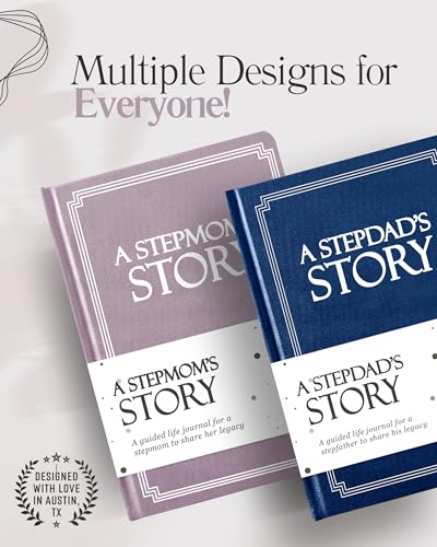 Stepmom's Life Story Journal (Hardcover): A Meaningful Keepsake for Stepmom to Share Her Journey & Memories, Book Includes 250+ Prompt Questions, Sentimental Gift for Mother's Day, Birthday, Christmas - style: Stepmom's Life Story Journal