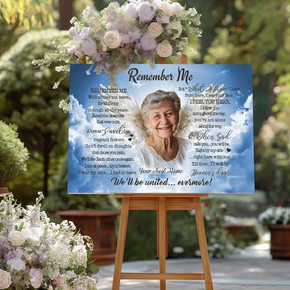 KiKiLuna Personalized Memorial Photo Canvas Wall Art - color: Design 10