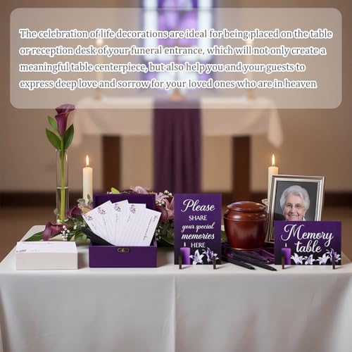Gilprop 112 Pcs Share a Memory Cards for Celebration of Life, Lily - style: Lily