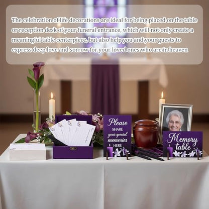 Gilprop 112 Pcs Share a Memory Cards for Celebration of Life, Lily - style: Lily