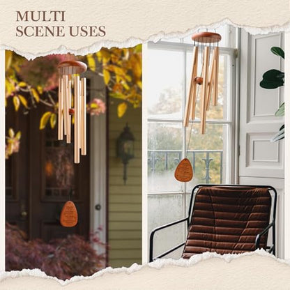 Aurahouse Christian Gifts for Women Men Faith, 36'' Religious Wind Chimes for Outside with Bible Verses, Religious Baptism Inspirational Spiritual Gifts for Women, Christian Birthday Gift - size: 36 in
