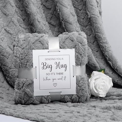 Sympathy Gift Basket for Loss of Loved One Hug in a Box for Women | Mothers Day Condolence Basket Miscarriage Care Package Thinking of You Gift for Women - color: Gray