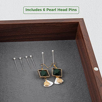 Frametory 8.5x11 Shadow Box Frame Display Case, 2-inch Depth (Walnut) - color: Walnut, size: 8x10.5(1 Set)