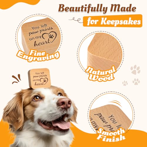 Pet Fur Keepsake Box, Square Wooden Memorial Box for Dog and Cat Hair - color: Square