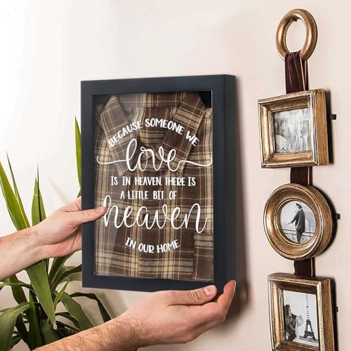 Condolences Clothing Display Case Frame, Memorial Gifts for Loss of Dad | Bereavement Grief Remembrance Sympathy Gifts for loss of Father Loved One Mother Son, Celebration of Life, Black - color: Black