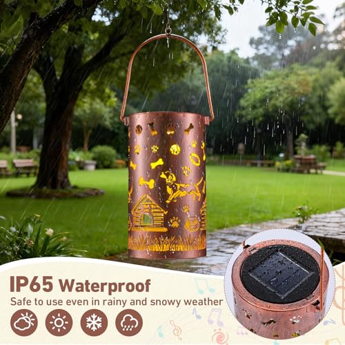 Retisee Dachshund Dog Design Solar Wind Chimes Outdoor Metal Dachshund Gifts Solar Light Windchimes Outside Indoors Christmas Decoration Birthday Gift for Home Lawn Porch Patio Garden Yard - style: Dachshund