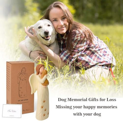 Dog Memorial Gifts for Loss of Dog, Pet Memorial Gifts for Dogs - style: Dog Guardian Angel Statue
