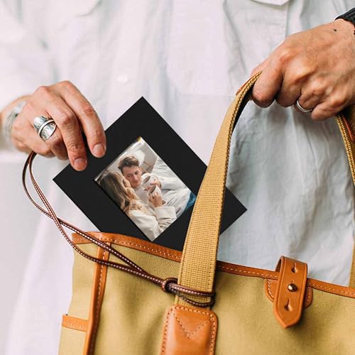 Small 4x6 Photo Album 100 Pockets Linen Cover Black - color: Black, size: 100 Pockets