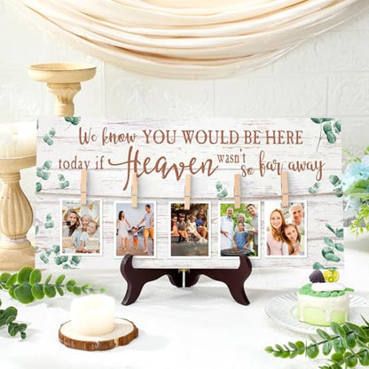 RattanView Wood Memory Sign 16 x 8 Inch in Loving Memory, Eucalyptus 4 - style: Eucalyptus 4