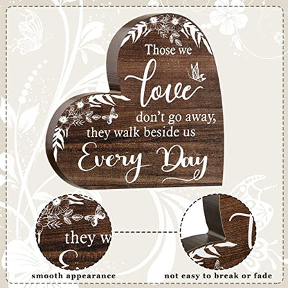Jetec Sympathy Gift Memorial Wooden Heart for Loss of Loved One,Retro Style | Memorial Bereavement Condolence Ideas Decor for Grief Father Mother Son Brother, Memory 6. 3 x 6 x 0. 7 Inches - style: Retro Style
