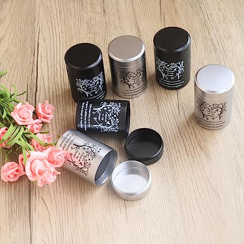 3 Inches Small Urns for Human Ashes Set of 8 Mini Urns for Sharing Small Keepsake Urns Memorial Ashes Holder-Heart Tree - size: Set of 8-heart tree