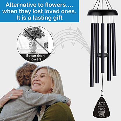 Sympathy Memorial Wind Chimes for Loss of Loved One Prime, Sympathy Gift Baskets Memorial Gifts for Loss of Mother Father, Grief Gifts Bereavement Funeral Gifts Windchimes in Memory of A Loved One - size: 32 inch