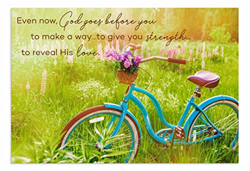 DaySpring - Care & Concern - A Heart and a Smile - King James Version - 4 Design Assortment with Scripture - 12 Boxed Sympathy Cards & Envelopes (J7446)