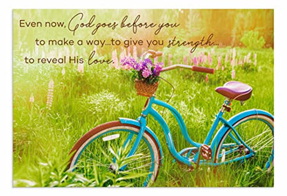 DaySpring - Care & Concern - A Heart and a Smile - King James Version - 4 Design Assortment with Scripture - 12 Boxed Sympathy Cards & Envelopes (J7446)