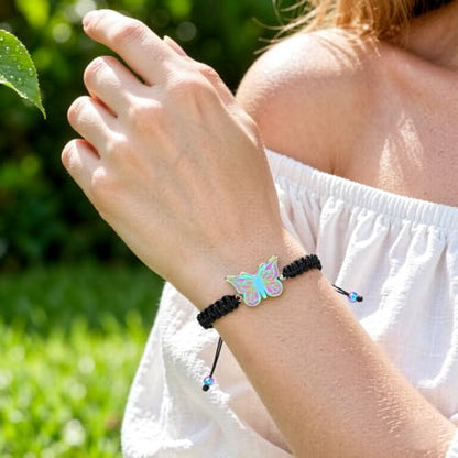 zeqingjw Butterfly Urn Bracelet for Ashes for Women Men - color: Colorful