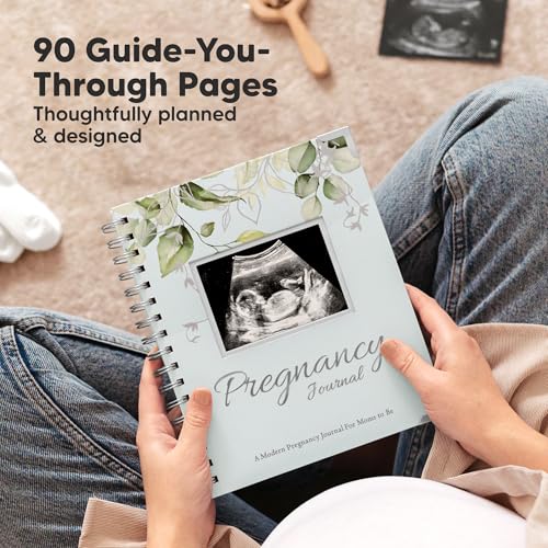 Pregnancy Journal for First Time Moms Gifts - 90 Pages Hardcover (Frost) - color: Frost