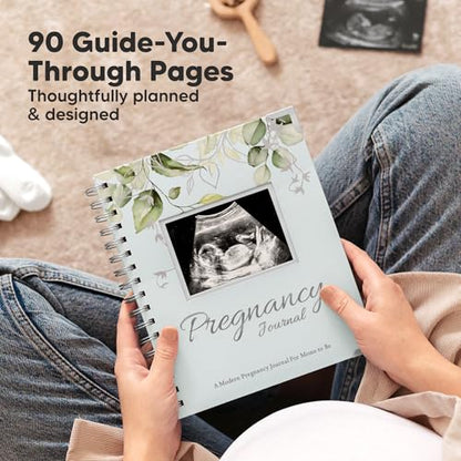 Pregnancy Journal for First Time Moms Gifts - 90 Pages Hardcover (Frost) - color: Frost