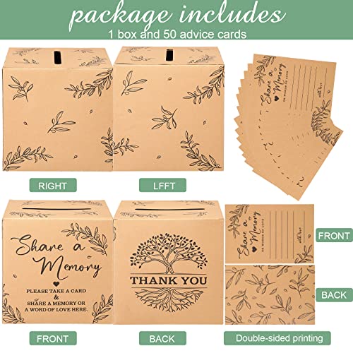Pajean 50 Share a Memory Cards and Box, Kraft Color, Trendy - color: Kraft Color, style: Trendy