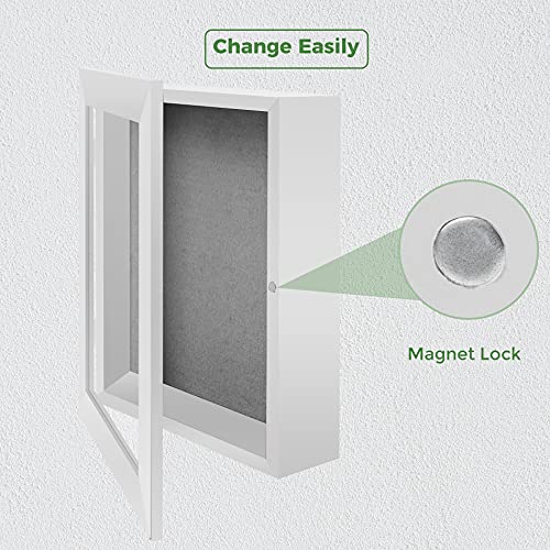8.5x11 Shadow Box Frame Display Case, 2-inch Depth (White, 4 Pack) - color: White, size: 8x10.5(4 Sets)