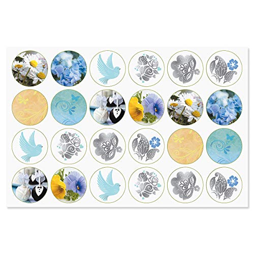Current Greeting Cards with Matching Envelope Seals | Deluxe Foil, 20 Count, 5 x 7 Folded, All Occassion Card Value Pack, With Envelopes - color: Deluxe