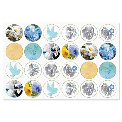 Current Greeting Cards with Matching Envelope Seals | Deluxe Foil, 20 Count, 5 x 7 Folded, All Occassion Card Value Pack, With Envelopes - color: Deluxe