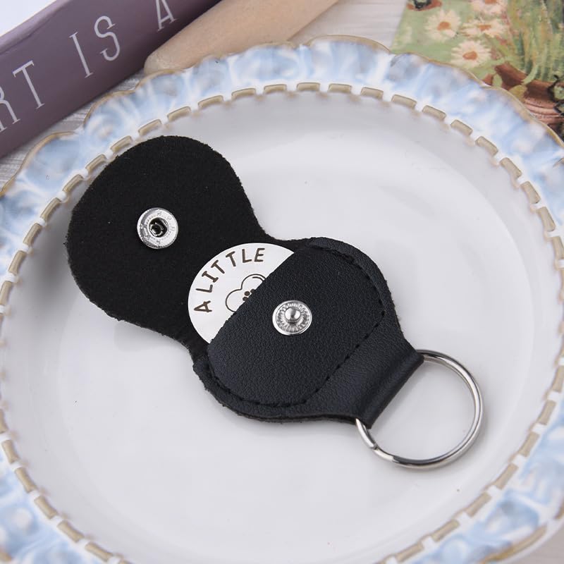 Xiyantiji Memorial Gifts for Loss of Dog Cat Leather Pocket Hug Keychain Remembrance Bereavement Gifts for Pet Owner Friends - color: Black