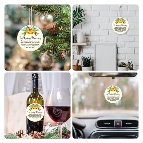 Memorial Wooden Ornaments Sympathy Gift for Loss Bereavement Gifts Ideas Christmas Ornament Memorial Condolences Grief Bereavement Gift Ideas for Loss of Mom Dad in Loving Memory Keepsake