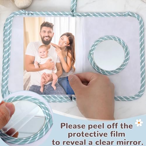 QOUBAI Baby's My First Family Album Soft Photo Cloth Book Holds 4x6 Family Pictures My First Book of Photos Baby Memory Album Gender Neutral Gift for Babies Newborn Toddler Baby Shower Woodland - style: Woodland Deer Rabbit