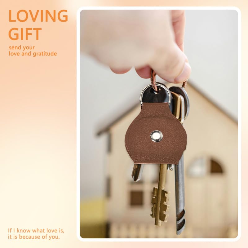 Xiyantiji Memorial Gifts for Loss of Dog Cat Leather Pocket Hug Keychain Remembrance Bereavement Gifts for Pet Owner Friends - color: Brown