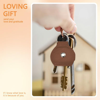 Xiyantiji Memorial Gifts for Loss of Dog Cat Leather Pocket Hug Keychain Remembrance Bereavement Gifts for Pet Owner Friends - color: Brown