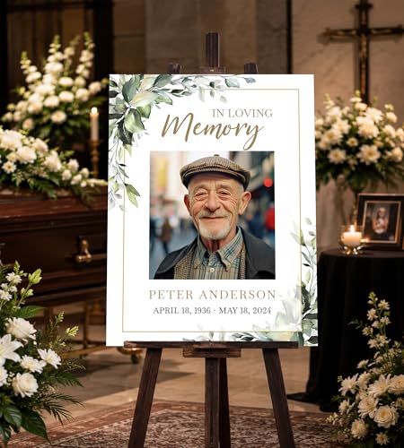 Celebration Life Sign, Custom Memorial Sign, In Loving Memory Sign, Funeral Welcome Sign, Celebration of Life Welcome Sign, Life Poster-3 - color: Backgrund#3