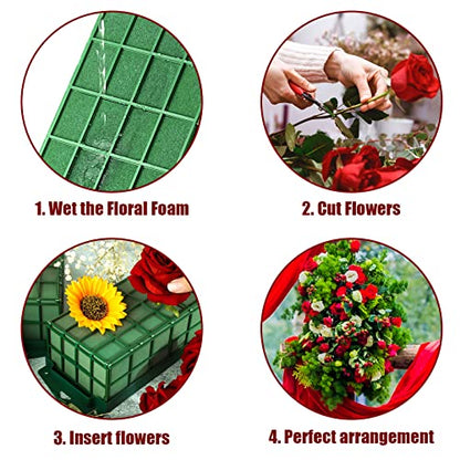 Takytao Floral Foam Cage 2 Pieces, Floral Foam for Artificial Flowers - size: 2 pcs