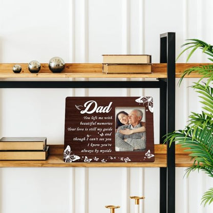 JANLAN Memorial Gifts for Loss of Dad,Father Memorial Picture Frame,Bereavement Gift,Sympathy Gifts for Loss of Daddy,Dad I Know You're Always by Myside Photo Frame - style: Loss of Dad-3