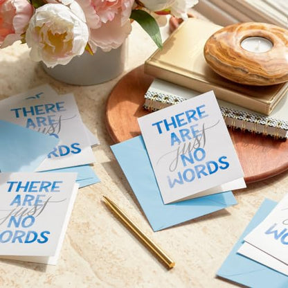 Hallmark Bulk Blank Sympathy Cards with Envelopes, 20-Pack (Just No Words) - color: White, Blue