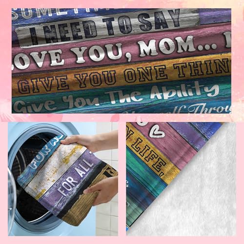 Gifts for Mom,I Love You Mom Throw Blanket, Soft Flannel Blanket for Mother's Day, Christmas, Valentines, Birthday Gift & Bed, Couch, Living Room Use 50x60 Inch - color: Mom-1